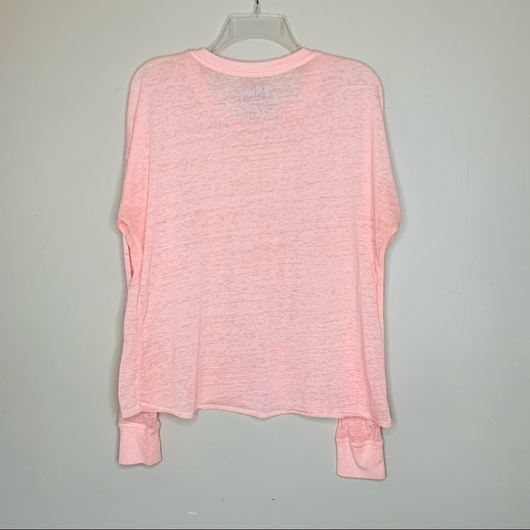 Women's Pink Empower Long Sleeve Graphic T-Shirt M - Picture 8 of 11